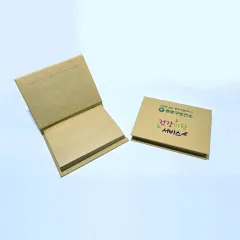 크라프트 점착 메모지 중 (내지: 100*75mm) | 재생 크라프트 메모지 제작